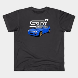 wrx sti blue Kids T-Shirt